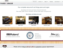 Tablet Screenshot of organsandpianos.com